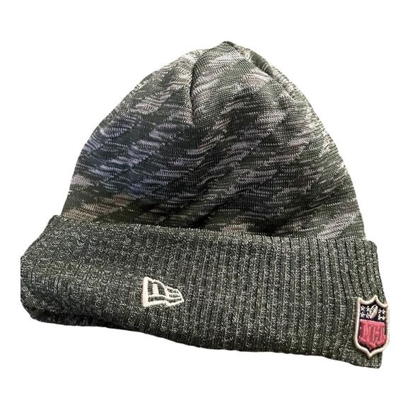 New York Jets New Era Cuffed Beanie | NFL Winter Hat Green Gray Knit 🏈 - Picture 5 of 8